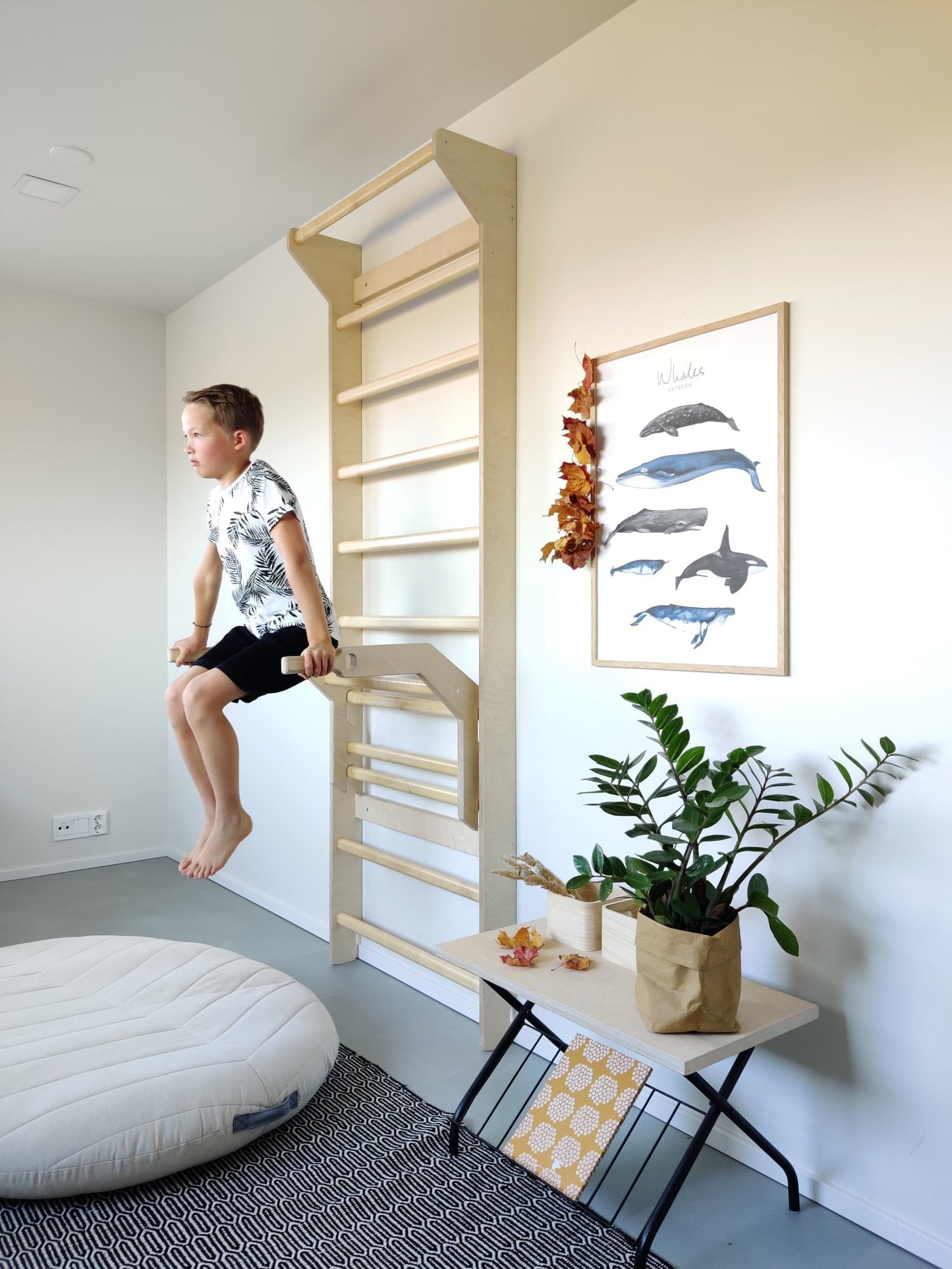 Sprossenwand + Trainingszubehör