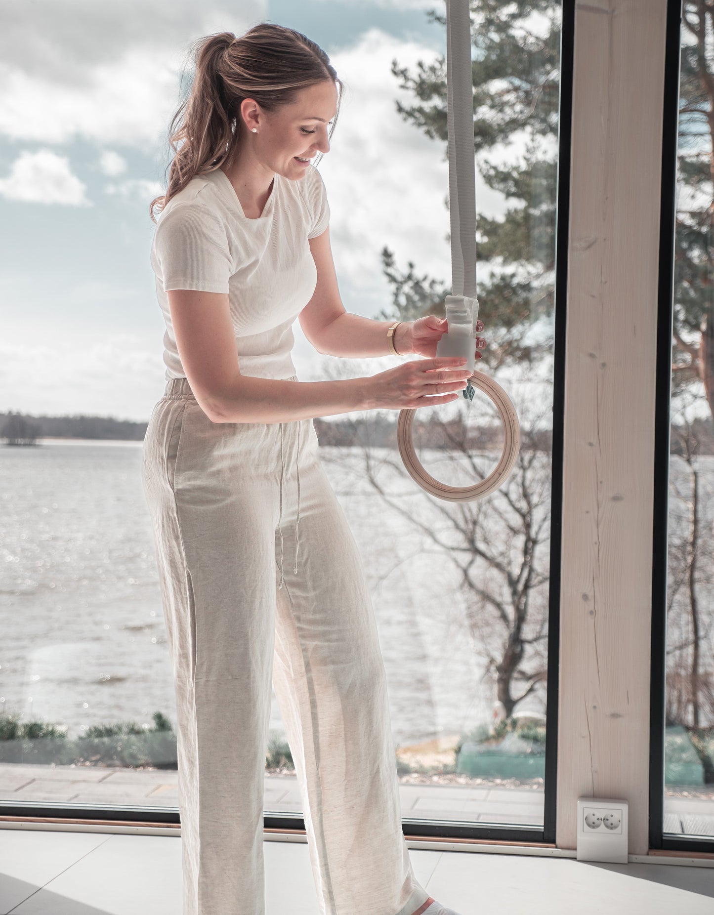 Gymnastikringe aus Holz